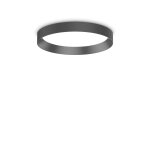 Ideal lux fly semi - encastr� led int�gr� 35cm noir, 3000k, ip40