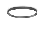 Ideal lux fly semi - encastr� led int�gr� 60cm noir, 4000k, ip40