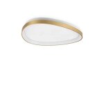 Ideal lux gemini semi - encastr� led int�gr� on - off 61 cm laiton 3850lm 3000k