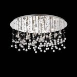 Ideal lux moonlight - luminaire suspendu semi - affleurant a 15 ampoules extra large, chrome, g9