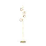Ideal lux perlage lampadaire a 4 bras multiples en laiton