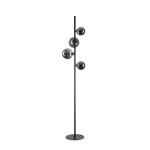 Ideal lux perlage lampadaire a 4 bras multiples noir, interrupteur int�gr�, non dimmable