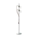 Ideal lux radio - lampadaire a 2 lampes blanc, e27