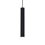 Ideal lux tube - luminaire suspendu mince a 1 ampoule del, noir