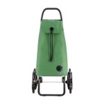 Imax tweed - chariot de course pliable - 6 roues - vert - design tendance et grande capacit�, ch�ssis ...