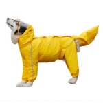 Impermable a capuche entirement couvert pour grands chiens, veste de pluie impermable pour chien avec ...