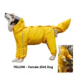 Impermable a capuche entirement couvert pour grands chiens, veste de pluie impermable pour chien avec ...