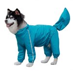Impermable a capuche entirement couvert pour grands chiens, veste de pluie impermable pour chien avec ...