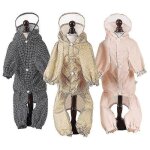 Imperm�able pour chien portant une capuche avec motif de point de bord transparent r�sistant au vent ...