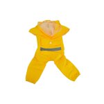 Impermables jaunes pour animaux de compagnie, manteau de pluie, veste d'extrieur, vtements respirants ...