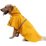 Imperm�able r�fl�chissant pour chien - capuche r�glable - taille petite et moyenne - v�tement pluie