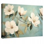Impression sur toile abstrait fleurs moderne 120x80 cm xxl tableau d�coration deco murale intiss�e pour ...