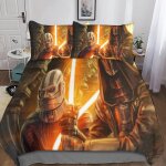 D imprim�� star wars housse couette parure de lit pcs, the mandalorian ousse de couette en microfibre ...
