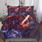 D imprim�� star wars housse de couette parure de lit avec taies d'oreiller, the mandalorian ousse de ...