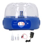 Incubateur d'oeufs 6 oeufs 15w bleu avec retourneur automatique affichage de la bougie d'oeufs contrle ...