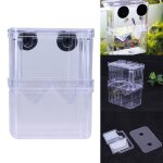 Incubateur transparent d'levage de poissons a double pont, bote d'isolation d'aquarium incubateur d'closion ...