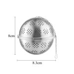 Infuseur de feuilles de th en acier inoxydable, passoire a mailles pour epices, pour la brassage de ...