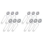 Infuseur a th� a feuilles en vrac, 12 pi�ces, boule a th�, passoire a th�, cuill�re en acier inoxydable, ...