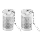 Infuseur a th en vrac, 2 pices, boule a th en vrac, stepper avec chane et crochet de qualit alimentaire ...