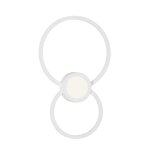 Inspired mantra - mural - applique murale cercles, 24w, 3000k, 1440lm, blanc