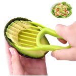 Instrument trancheur de fruits et l�gumes 3 en 1, eplucheur, s�parateur de pulpe, couteau en plastique, ...