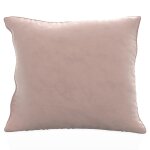 Intirilife 2x housse de coussin d�corative en velours 40x40 cm en rose - pour le salon, la chambre a ...
