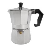 Intirilife cafetire espresso en aluminium - argent - 3 tasses de moka, 160 ml de caf italien, cafetire ...