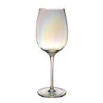 Intirilife verre a vin avec reflets arc - en - ciel et forme ondul�e - 440 ml de capacit� - calice a ...