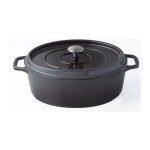 Invicta cocotte ovale - 29 cm - taupe - tous feux dont induction Invicta cocotte ovale - 29 cm - taupe - tous feux dont induction