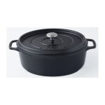 Invicta cocotte ovale - 33 cm - noir - tous feux dont induction Invicta cocotte ovale - 33 cm - noir - tous feux dont induction