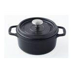 Invicta cocotte ronde - 18 cm - noir - tous feux dont induction Invicta cocotte ronde - 18 cm - noir - tous feux dont induction