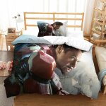 Iron man impression en d parure de couette avec fermeture eclair housse de couette respirantepour tout ...