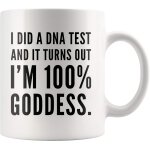 J'ai fait un test adn et il s'av�re que je suis une d�esse 100 % amateur de yoga, tasses de pendaison ...