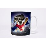 Jack russell  super pup  grande tasse dans la bote