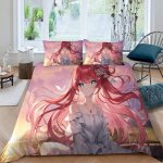 Japon manga housse de couette x imprim�� d fan d'anime parure de lit personnes ado fille enfants microfibre ...