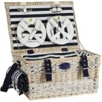 Les jardins de la comtesse - panier pique - nique marin pour 6 personnes, avec compartiment isotherme ...