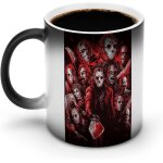 Jason voorhees film d'horreur tasse de grande capacit chauffage magique tasse  caf  couleur changeante ...