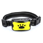 Jaune - collier'entra�nement a ultrasons pour chien, dispositif intelligent anti aboiement electrique ...