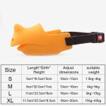 L - jaune - muselière réglable en silicone pour chien, nouveau design de panier, muselière anti morsure ... L - jaune - muselière réglable en silicone pour chien, nouveau design de panier, muselière anti morsure ...