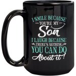 Je souris parce que tu es mon fils tasse a cafe pour fils tasse a the en ceramique tasse a cacao chaud ...