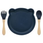 Un jean bleu - ensemble'alimentation pour enfant, en silicone color, avec logo personnalis, ours de ...