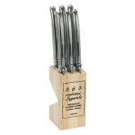 Jean dubost - lot de 6 couteaux a steak laguiole inox - 16572