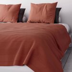 Jet� de lit ou canap� 220x240 cm adele brique, par soleil d'ocre