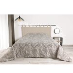 Jet� de lit aux feuilles stylis�es