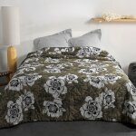 Jet� de lit aux impressions florales