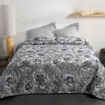 Jet� de lit aux impressions florales