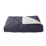 Jet� de lit r�versible en velours et microfibre