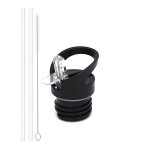 Jeu de 2 bouchons de paille de taille standard, accessoires pour bouteilles d'eau avec bouchons de paille ... Jeu de 2 bouchons de paille de taille standard, accessoires pour bouteilles d'eau avec bouchons de paille ...