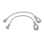 Jeu de 2 cables de porte (61874 - 15233) lave - vaisselle (32x1853 brandt de dietrich blomberg sangiorgio ...