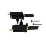 Jeu de 2 charbons moteur (55856 - 19222) lave - linge (52x5258 brandt vedette thomson fagor)